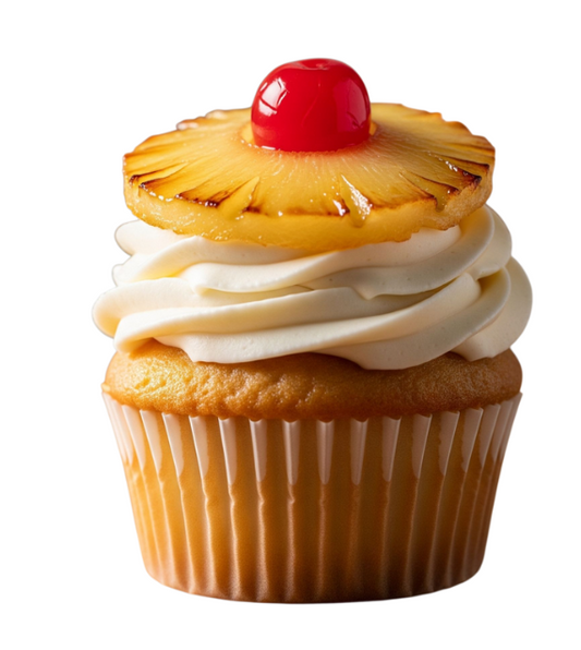 Pineapple upside down cupcake